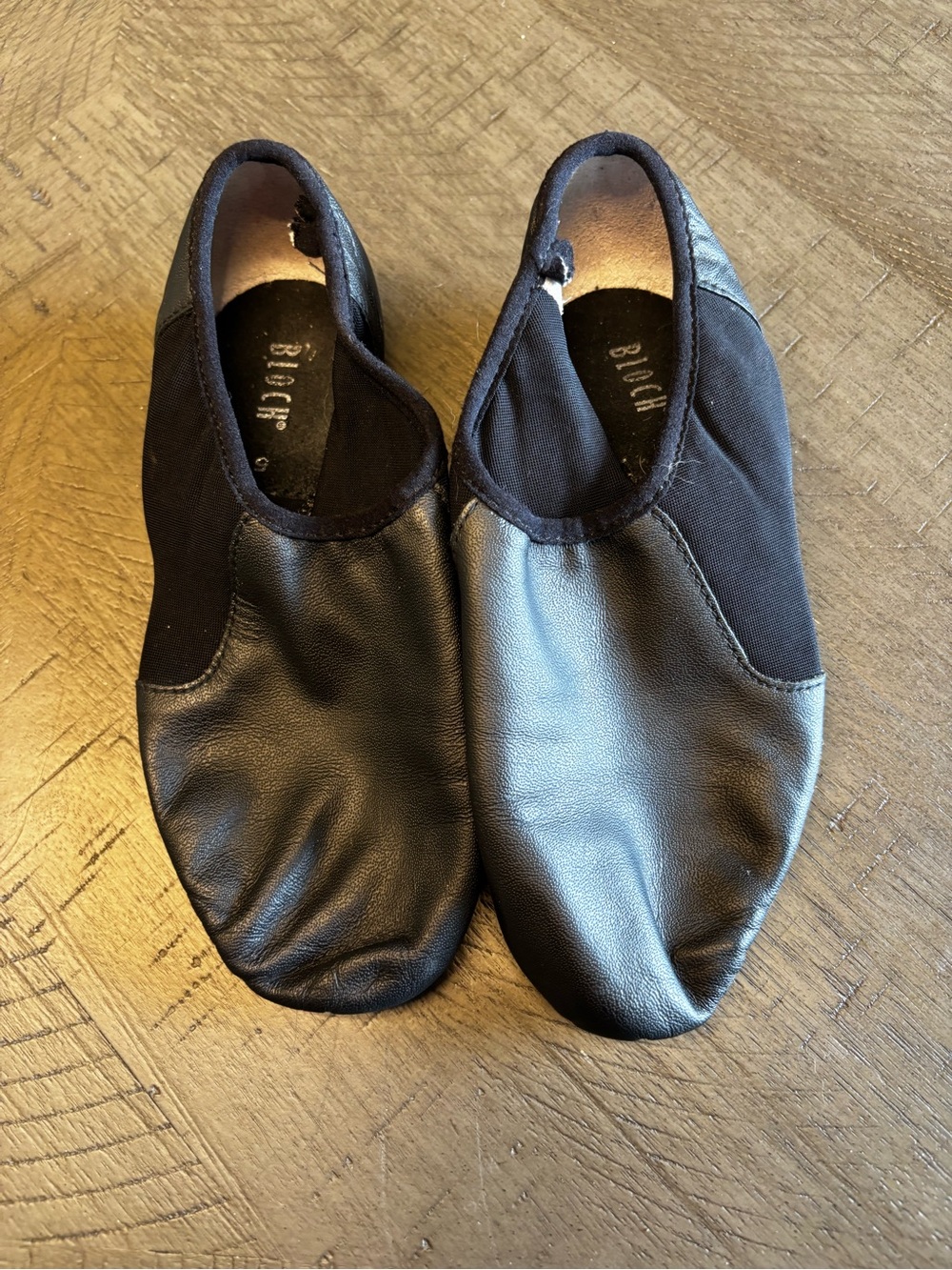 Bloch Black Split-Leather Dance Slippers